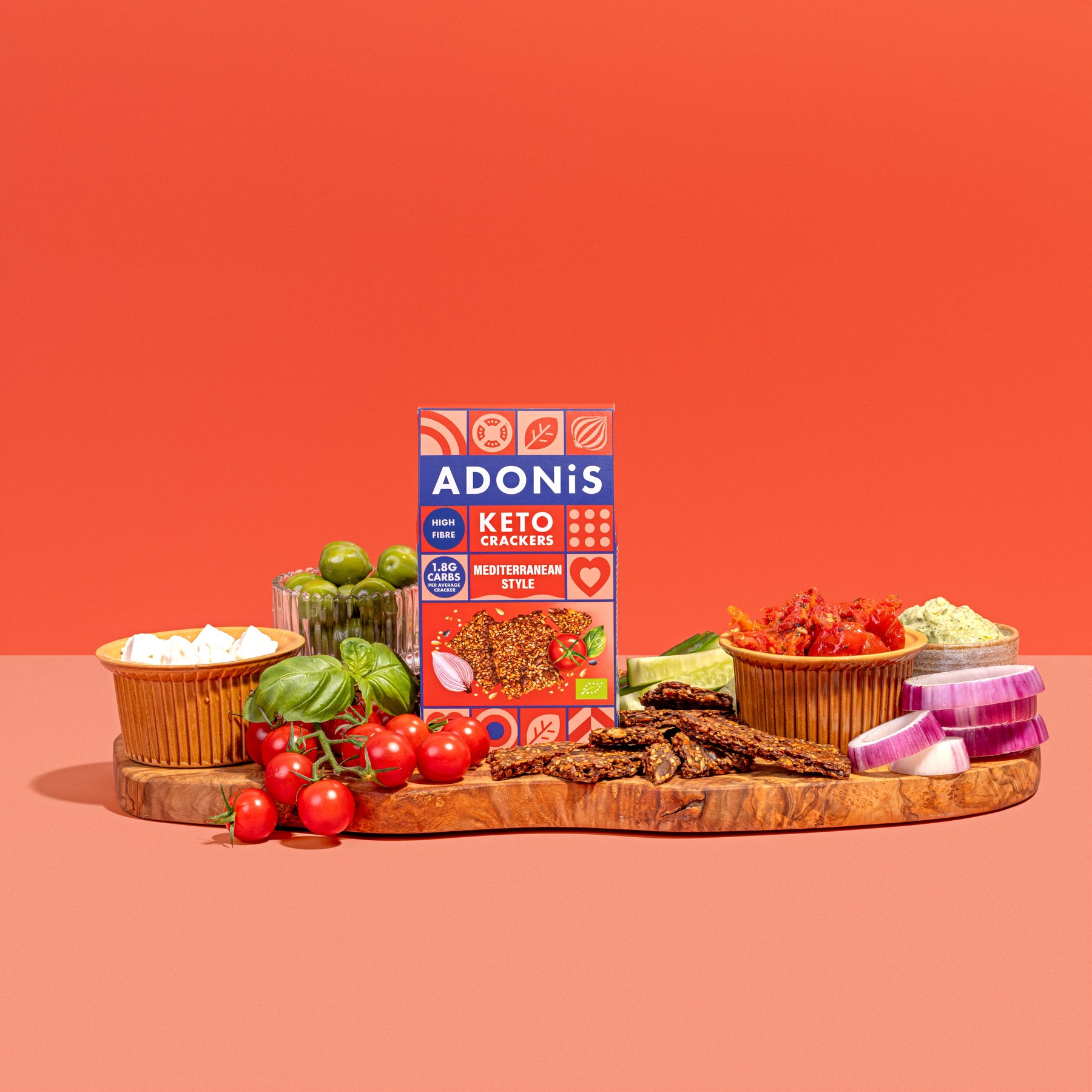Mediterranean Style Keto Crackers (10x60g)