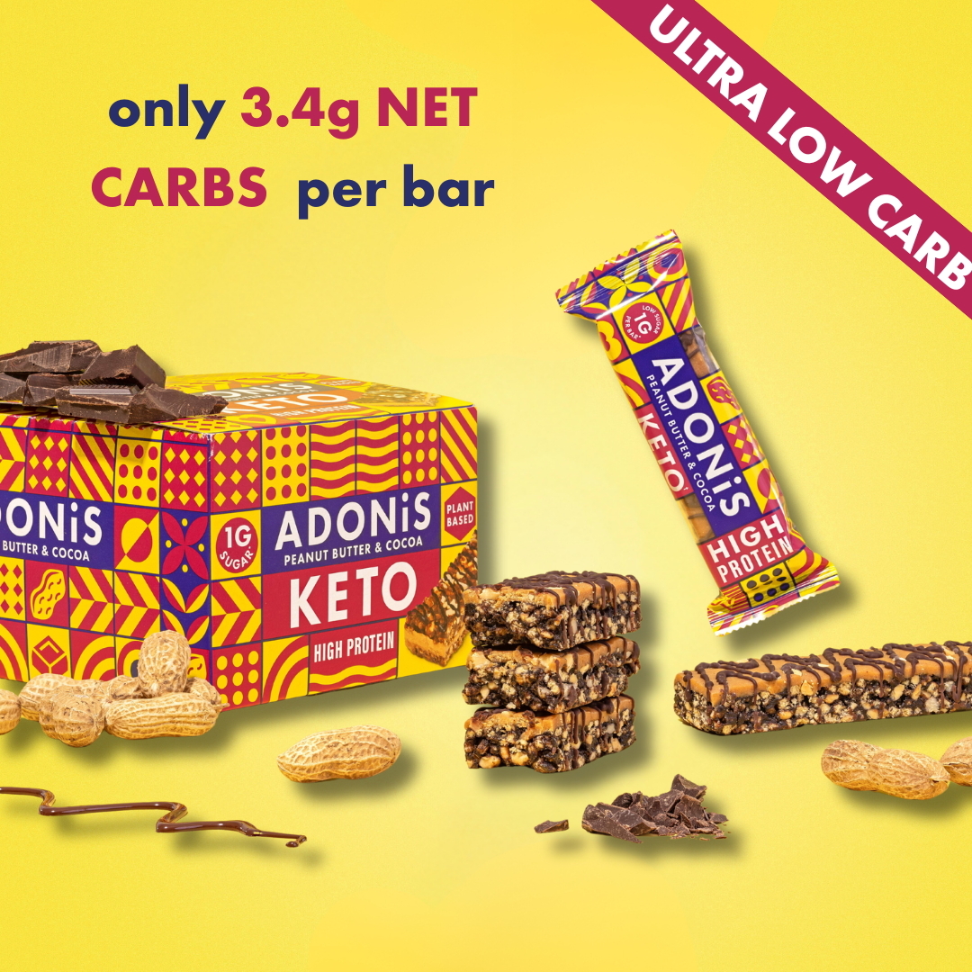 Peanut Butter & Cocoa Keto High Protein Bars (16x45g)