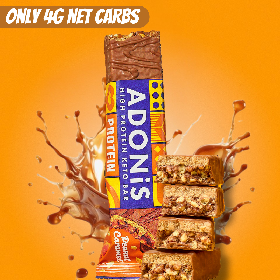 Caramel Peanut Keto High Protein Bars (16x45g)