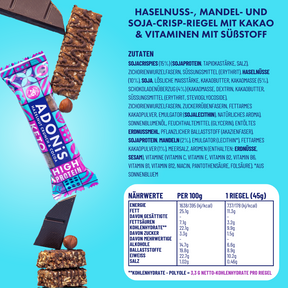 Hazelnut Crunch Keto High Protein Riegel (16x45g)