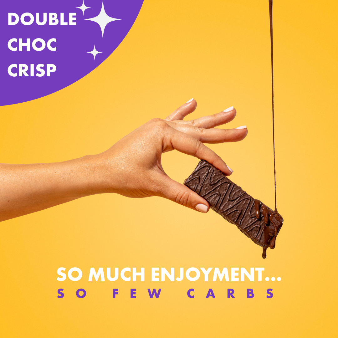 <tc>Double Choc Crisp Keto High Protein Riegel (16x45g)</tc>